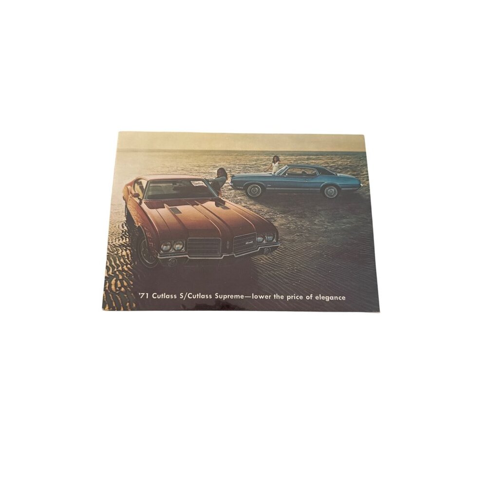 Vintage Oldsmobile 71 Cutlass S Cutlass Supreme Postcard